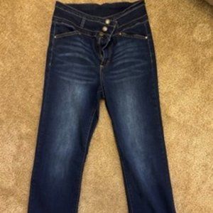 Grace & Lace Jeans with Slit Bottom Hem